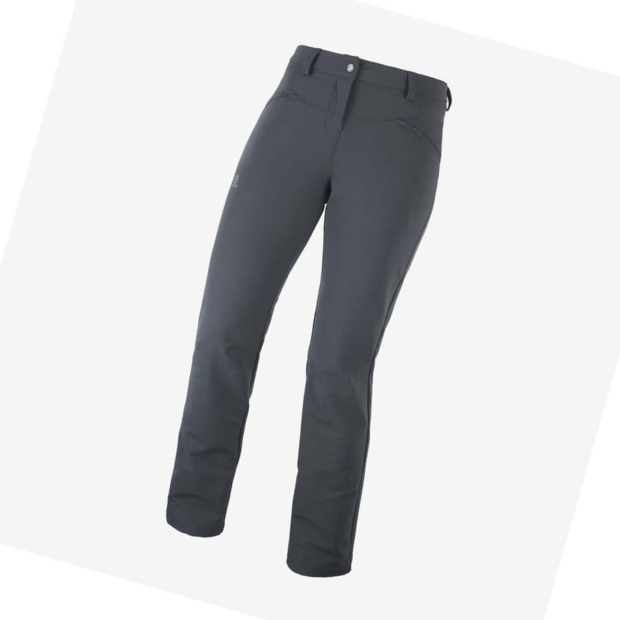 Pantalones Salomon WAYFARER STRAIGHT WARM Mujer Grises | MX 2394QMA